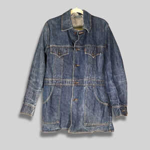 Vintage 70s Levi’s Orange Tab Denim Chore Coat USA Made Medium